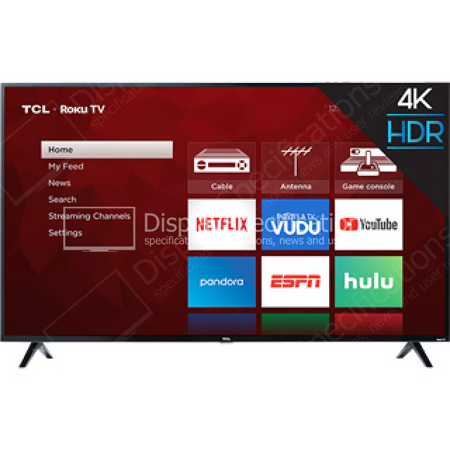 TCL Roku TV 4K 本体 US アメリカ 43インチ 43S421 42.5