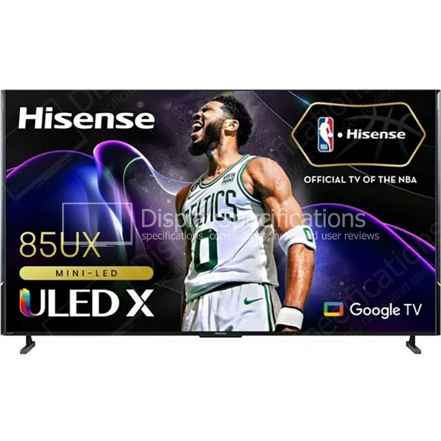 84.6" Hisense 85UX - Specifications