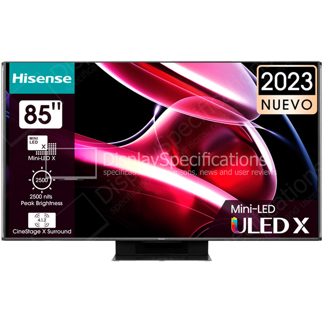 84.6" Hisense 85UXK - Specifications