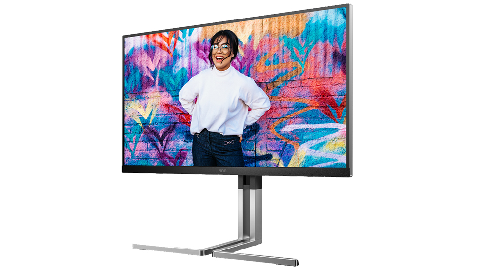 AOC Q27U3CV Monitor 27 Pulgadas QHD, 75Hz, IPS QD, 4 Ms GtG, Adaptive Sync., VESA HDR400, Altura Ajustable, Altavoces (2560x1440, 1x HDMI 1.4, 1x DP 1.4, USB-C), Negro - View #7