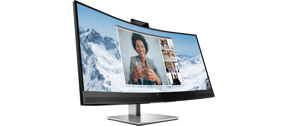 curved HP E34m G4 with UCB-C and camera 