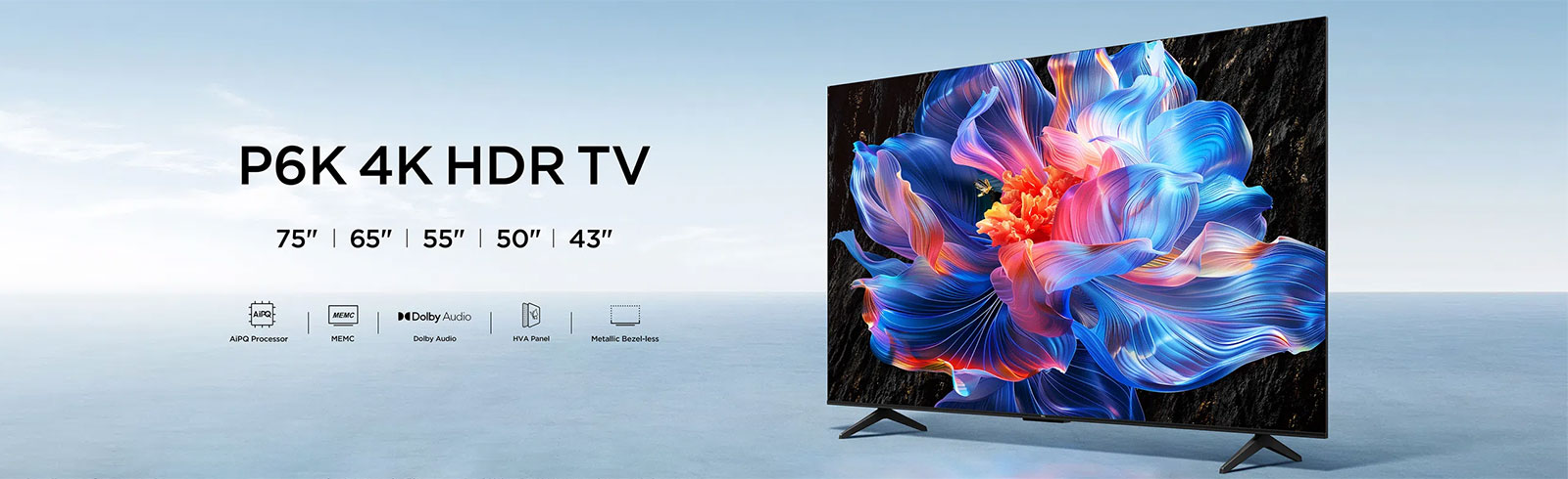 4k テレビ hdr TCL】 P6K 4K液晶テレビ（65インチ）「65P6K」