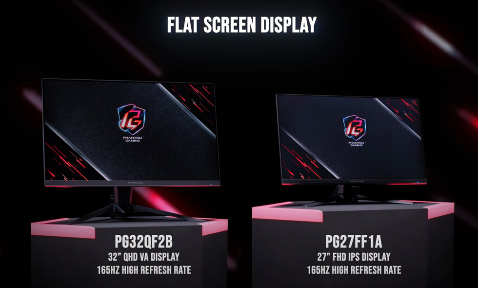 ASRock unveiled its new Phantom Gaming monitor lineup at CES 2023