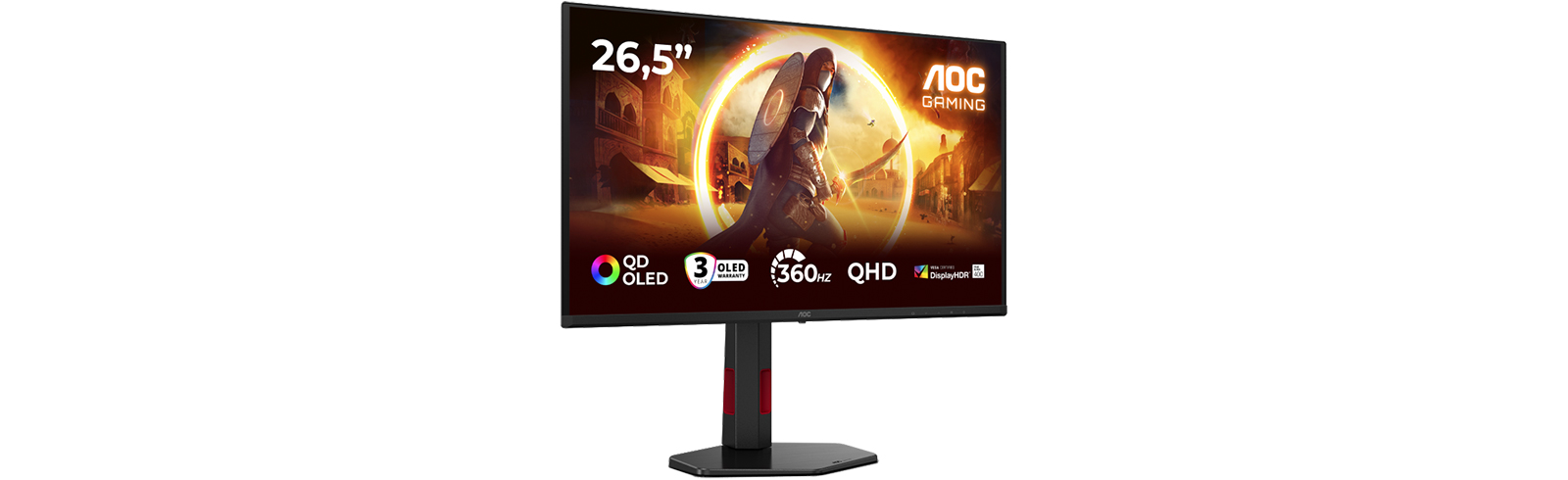 AOC Q27G4SDR delivers a competitive edge with QD-OLED colors and 360Hz performance