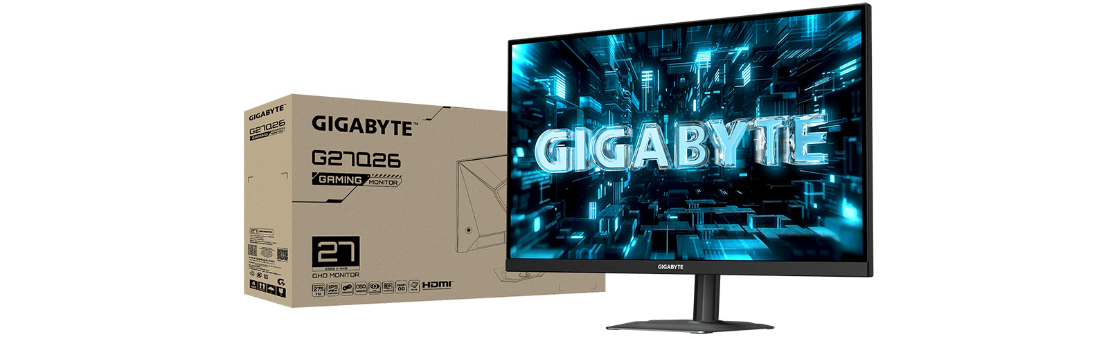 Gigabyte G27Q26 is a QHD SuperSpeed IPS display with a 275Hz refresh rate, built for competitive play