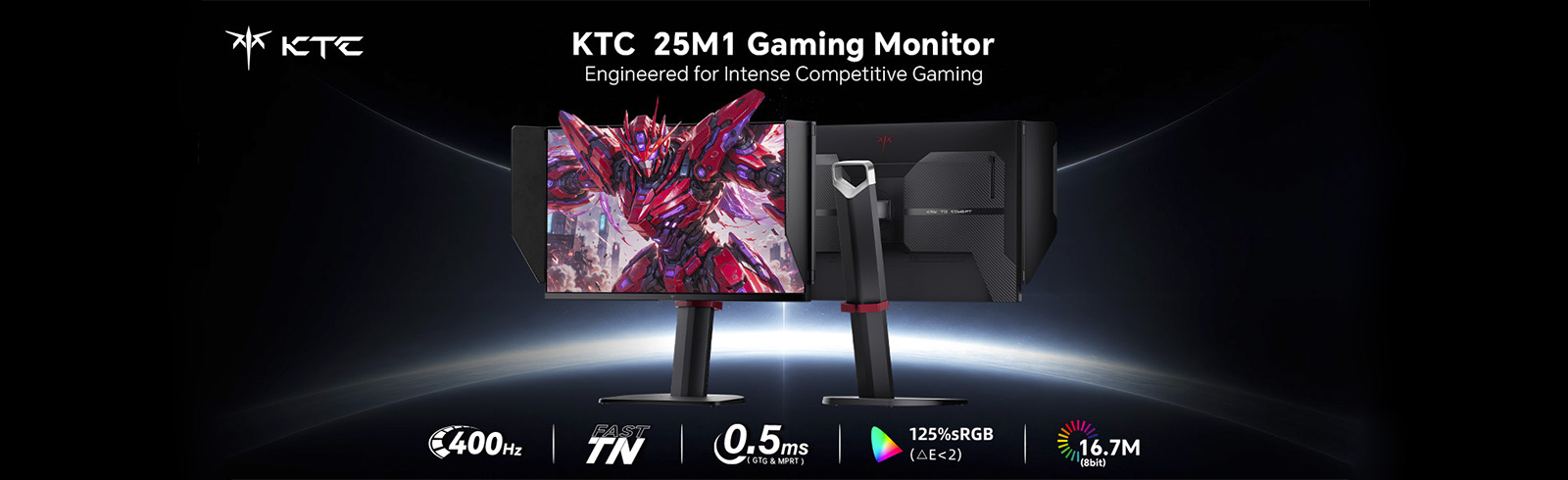 KTC 25M1 is a 400Hz Fast TN gaming monitor built for pure speed