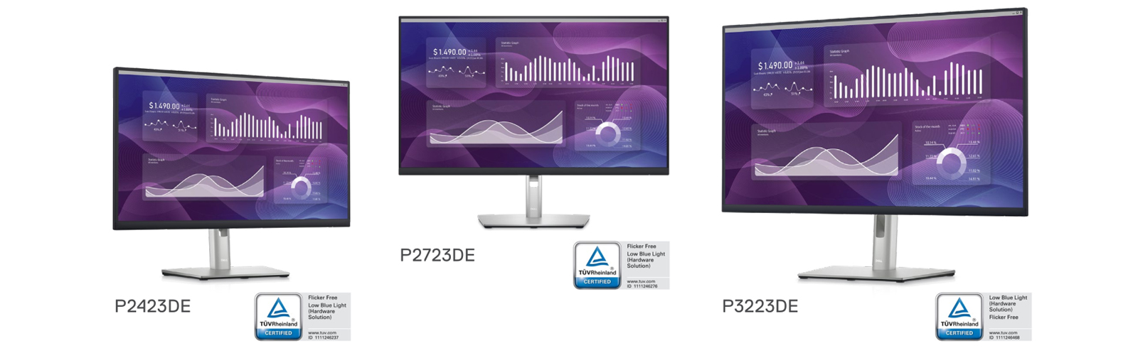 Dell P3223DE, Dell P2723DE, and Dell P2423DE go official with QHD